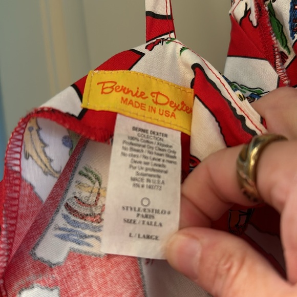 Bernie Dexter vintage pinup style dress size L - Picture 6 of 6